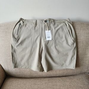 Beige Casual Shorts
